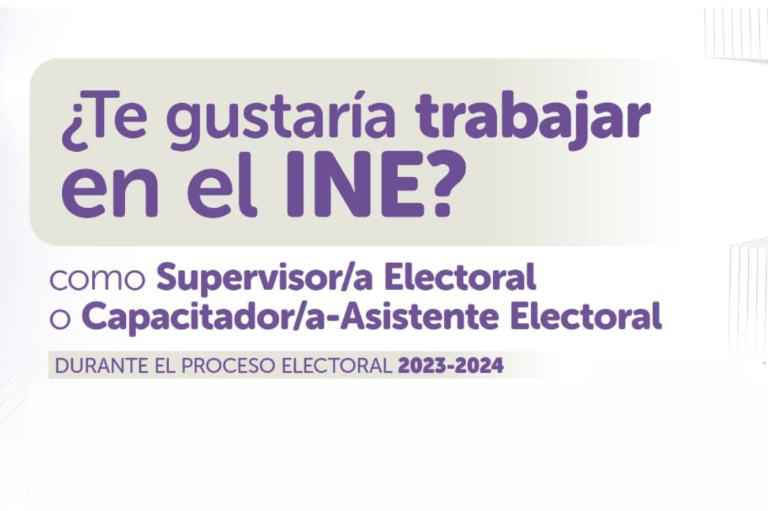 El ayuntamiento de Atzala en coordinación con el INE comparten la convocatoria para trabajar en el proceso electoral 2023 - 2024